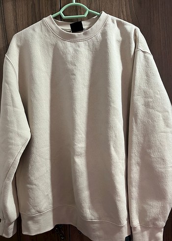 Bej Kadın Basic Sweatshirt