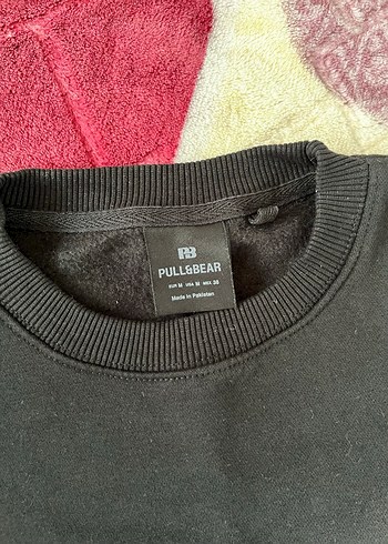 m Beden Kadın Siyah Baskılı Sweatshirt