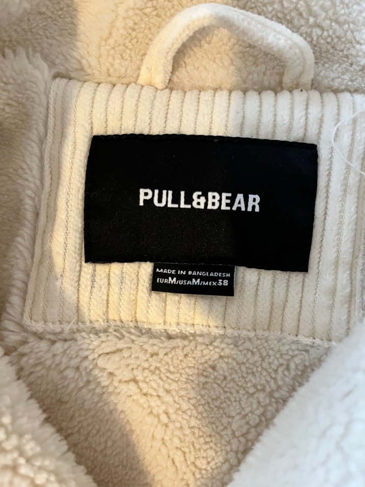 Düğmeli Beyaz Peluş Ceket - Görsel 3