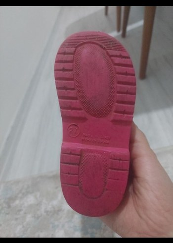 Pembe Kız Çocuk Lastik Çizme Tokalı - Görsel 2