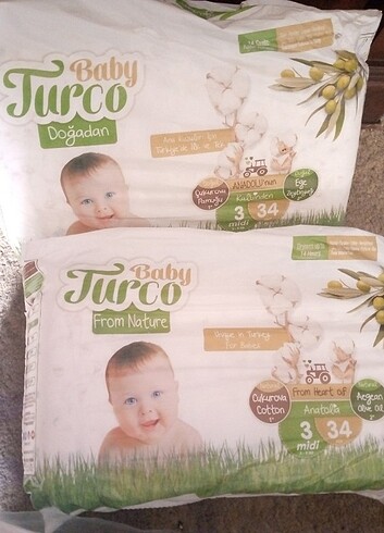 3 Beden: 4-9 kg Beden Renk Bebek bezleri