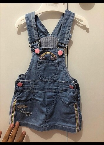 HelloBaby Kız bebek kot elbise