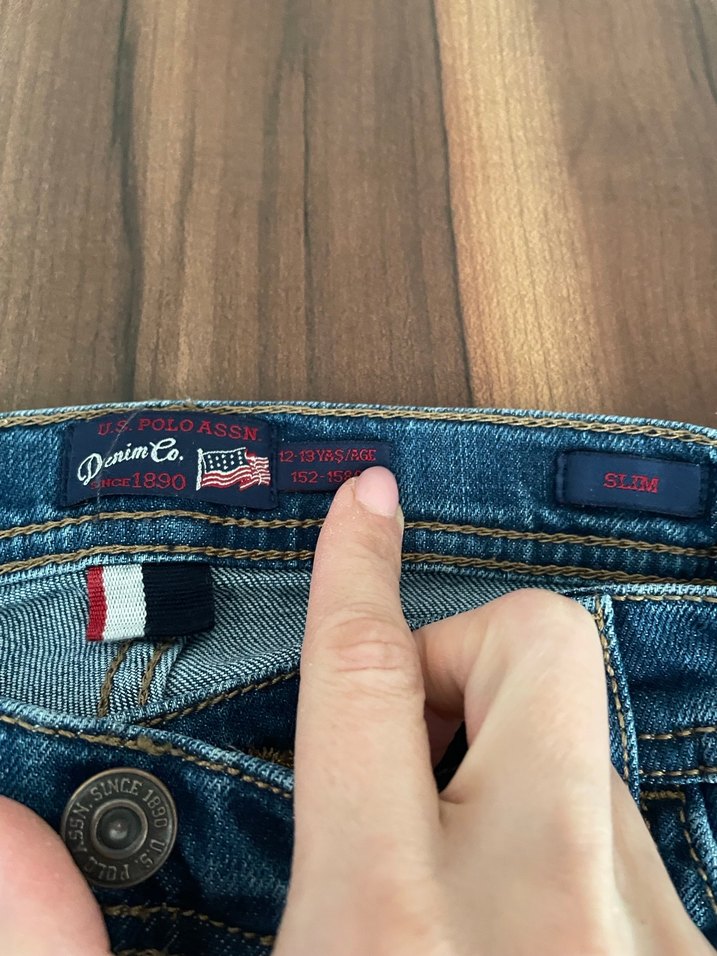 Erkek Çocuk slim Fit Mavi Denim Pantolon - Görsel 2