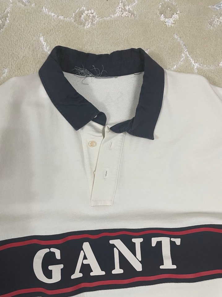 GANT Beyaz Erkek Polo Tişört - Görsel 3