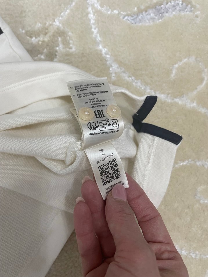 GANT Beyaz Erkek Polo Tişört - Görsel 4