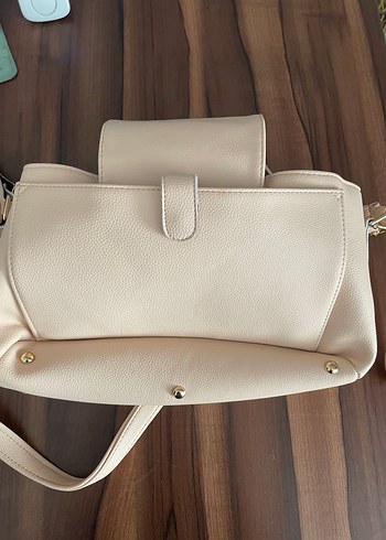 Açık pembe gerçek deri Fermuarlı bebek bakım Çantası - Görsel 2