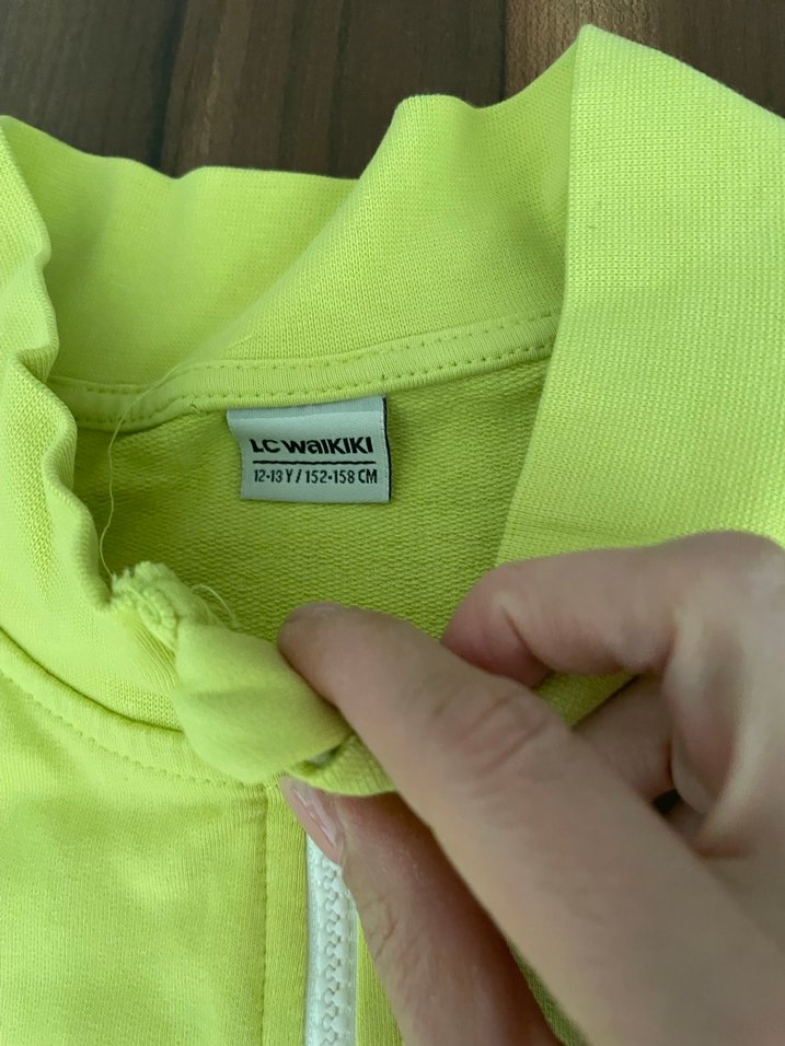 Sarı Fermuarlı erkek çocuk Sweatshirt - Görsel 2