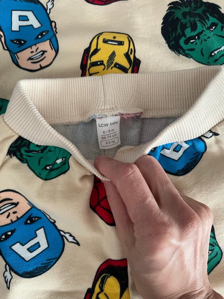 Çizgi Roman Desenli Erkek Bebek Takımı lcw - Görsel 2