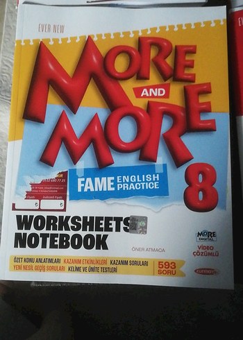  Beden More and More 8 İngilizce Çalışma Kitabı