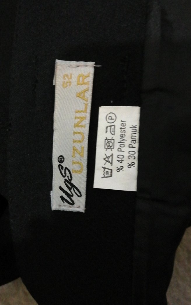 büyük beden Siyah Etek52 beden boy 84 cm bel 54 cm basen 65 cm - Görsel 4