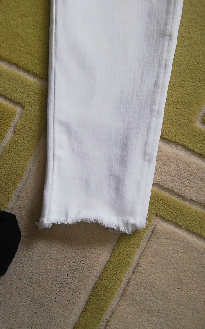 Beyaz Kadın Kot  Pantolon Normal Boy - Görsel 2