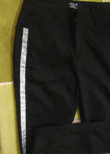 kız çocuk Siyah Regular Fit Kumaş Pantolon - Görsel 2