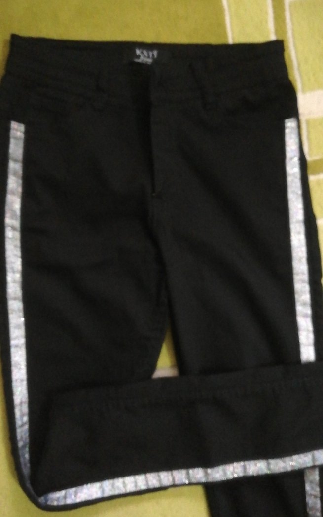 kız çocuk Siyah Regular Fit Kumaş Pantolon - Görsel 3