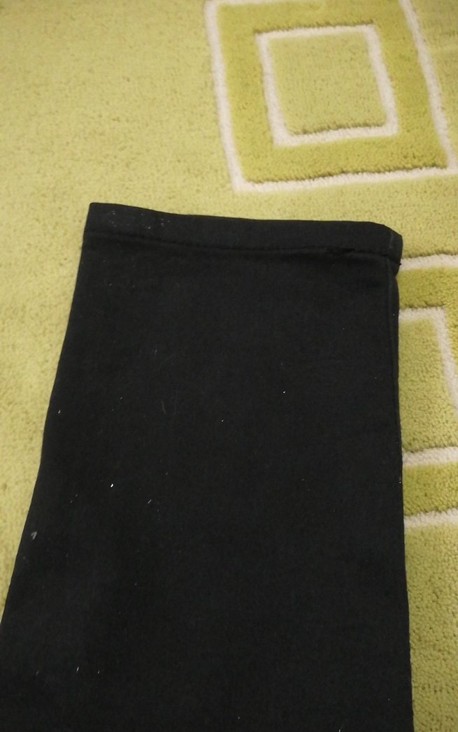 Düğmeli Siyah simli kız çocuk Kot Pantolon - Görsel 3