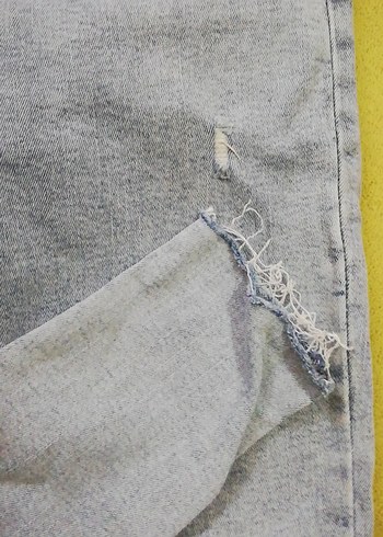 Mavi Midi Boy Tie-Dye Denim Kadın Jean - Görsel 4