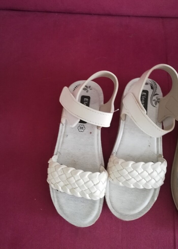 Sandalet 35 numara kız ayakkabı  - Görsel 2