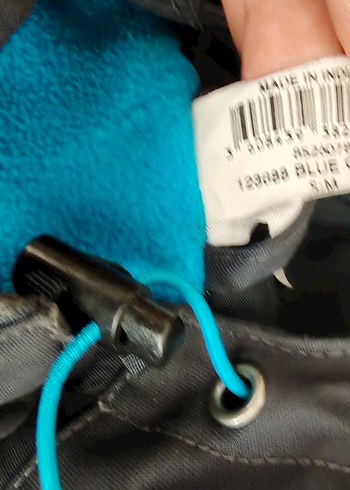 s/m Beden mavi Renk Decathlon Mavi-Gri Fermuarlı Erkek Kapüşonlu Mont