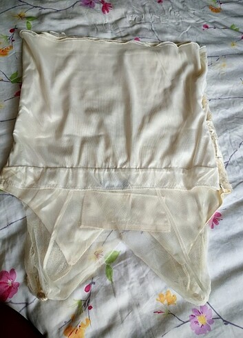 Abiye saten kumaş pantolon pul işlemeli tüllü saten blüz 44 bede - Görsel 5