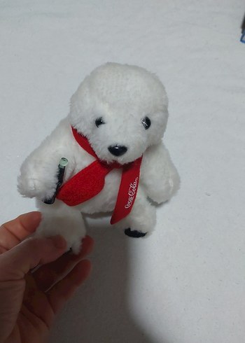 Diğer Kırmızı atkılı beyaz peluş ayı oyuncak
