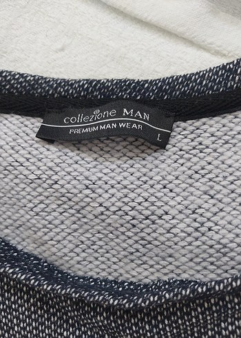 l Beden gri Renk Gri Örgü Kadın Uzun Kollu Sweatshirt