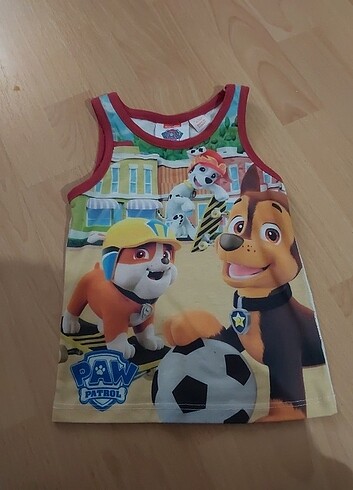 Paw Patrol Paw patrol askılı t-shirt 