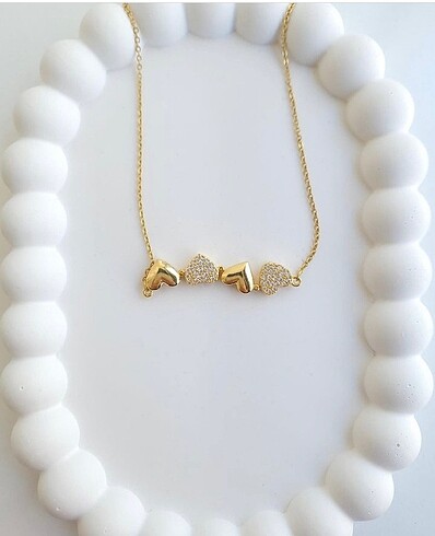 Accessorize Çelik yonca açılabilir kolye