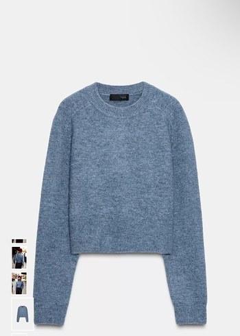 ZARA YUMUŞAK TRİKO KAZAK  Donuk mavi Kadın - Görsel 4