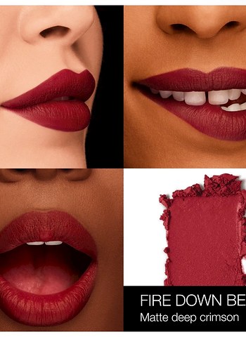NarsIconic Lipstick Matte Fire Down
 Mat Koyu Kırmızı Ruj - Görsel 2