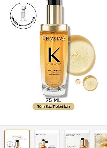 Kerastase elixir ultime saç bakım yağı 