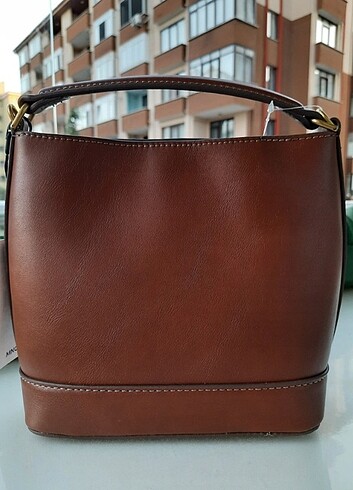 Mango metalik detaylı mini shopper çanta - Görsel 6