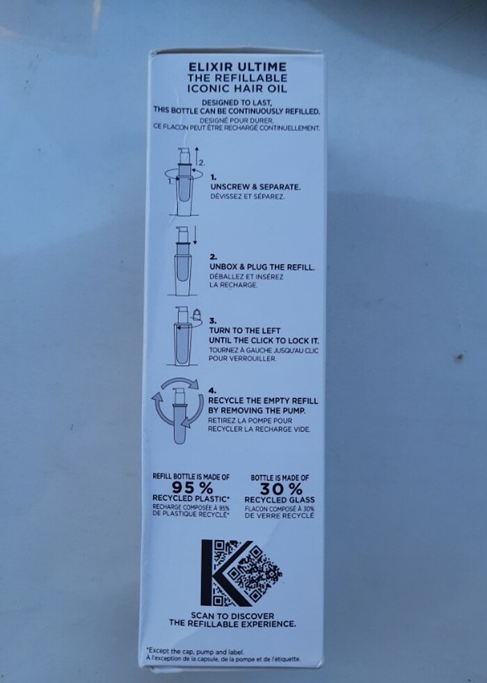 Kerastase elixir ultime refill yeniden doldurulabilir saç yağı  - Görsel 2