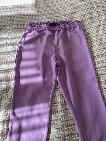 Zara- Lila Rengi Günlük Pantolon- L beden