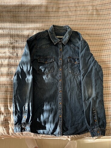 Pull&Bear- Denim gömlek- L beden