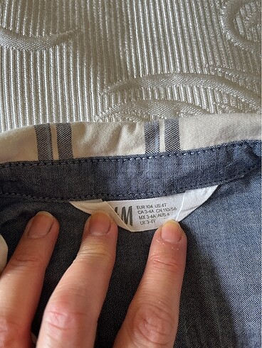 4 Yaş Beden H&M- 3-4 yaş ekose gömlek