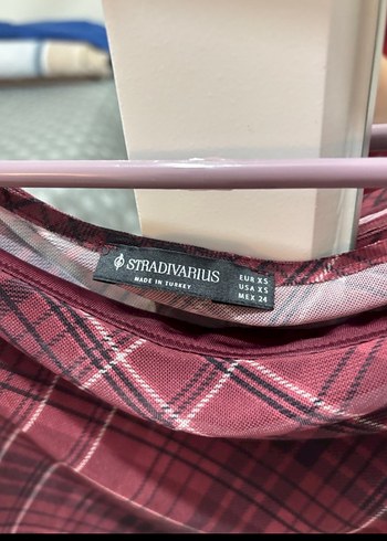 Bordo Drapeli Uzun Kollu Kadın Bluz - Görsel 2