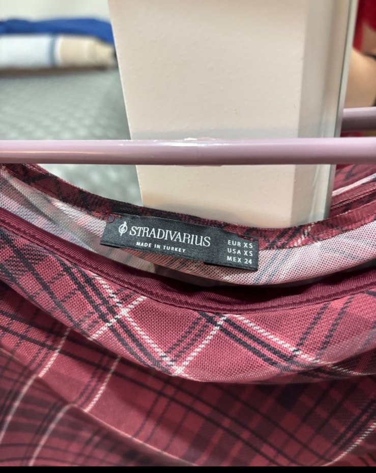 Bordo Drapeli Uzun Kollu Kadın Bluz - Görsel 2