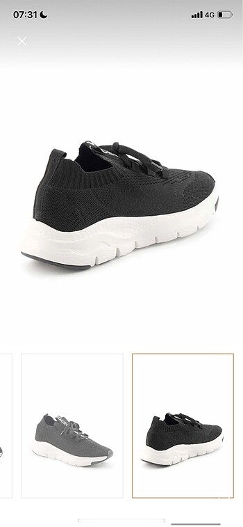 39 Beden siyah Renk Bambi Spor Ayakkabı