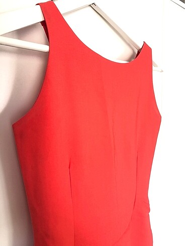 Somon rengi elbise - Görsel 4