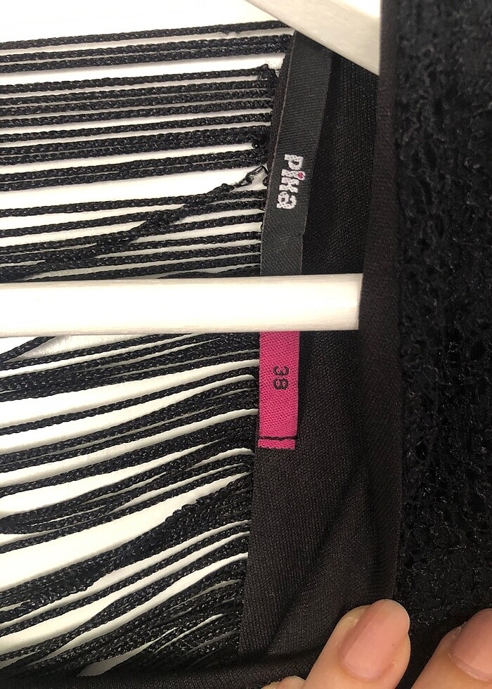 Sırt Kısmı İp Detaylı Elbise - Görsel 4