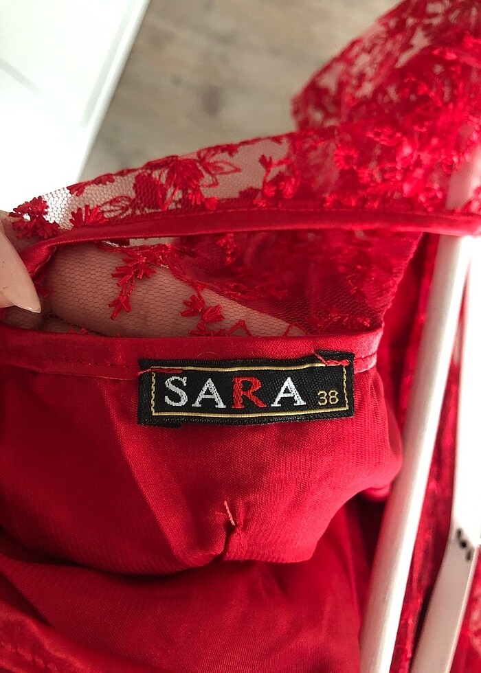 Kırmızı Mini Elbise - Görsel 5