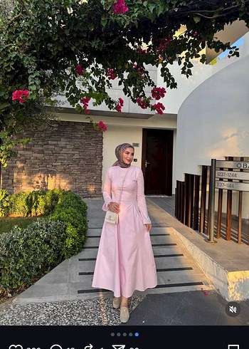 36 Beden Twoberries Cotton Candy Uzun Elbise