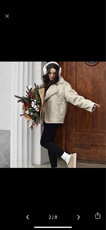 Zara Zara bej mont ceket