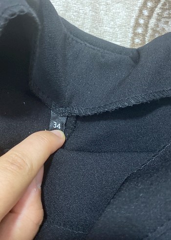 s Beden Siyah Pilili Mini şortlu etek