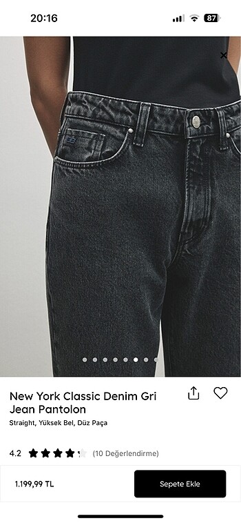 26 Beden gri Renk Mavi jean
