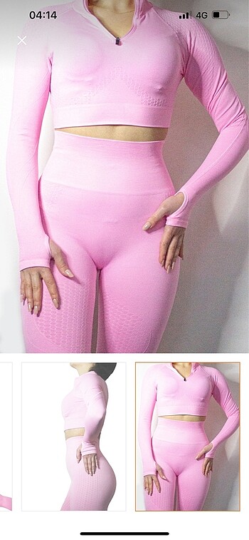 Adidas Pembe tayt takım