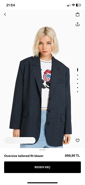 Oversize blazer bershka