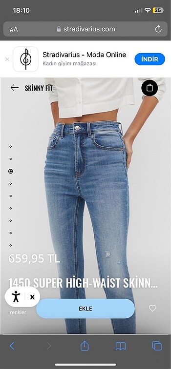 Stradivarius Stradivarius orjinal pantolon