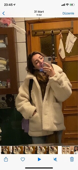 Pull & bear kürklü mont