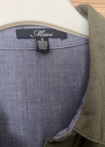 Mavi Jeans Düğmeli Uzun Kollu Keten Kadın Elbise