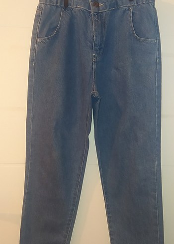 10 Yaş Beden Gri Rahat Kesim Midi Kot Pantolon